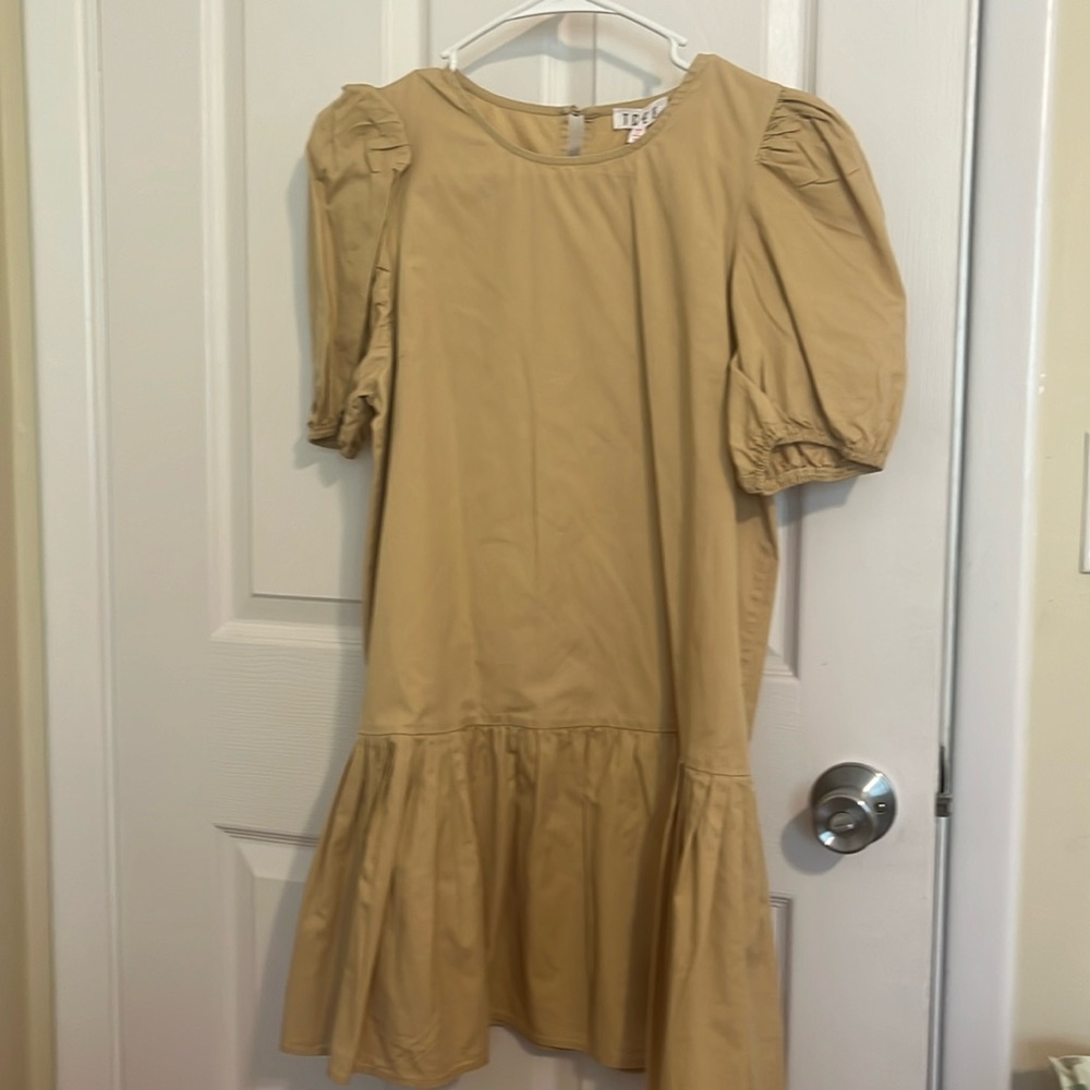 TCEC cotton khaki dress